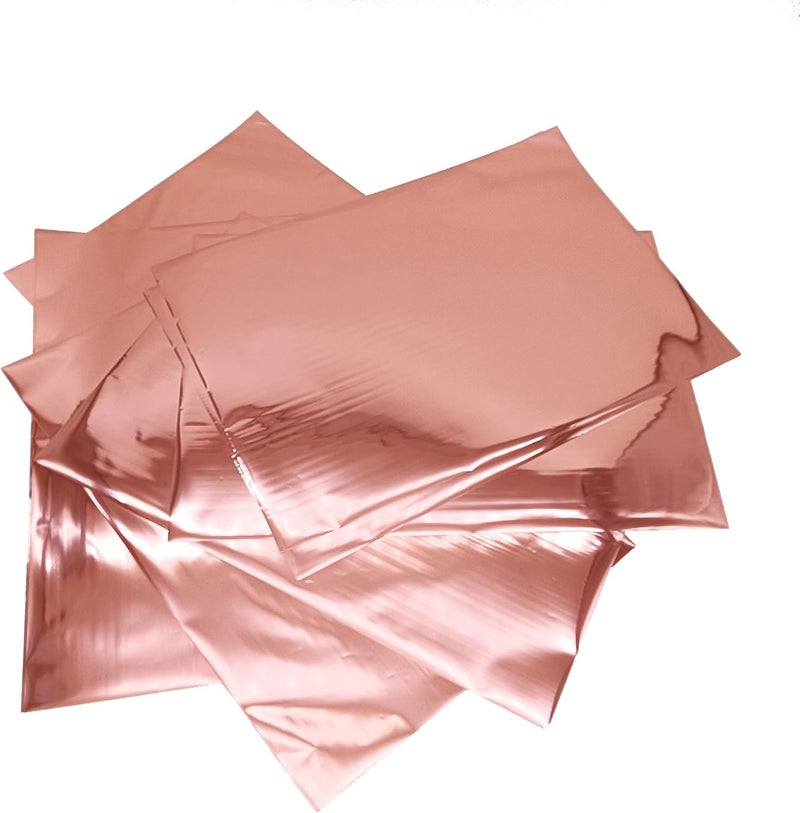 JBQUEEN 50 Sheets A4 Size Reactive Foil Transfer Foil Paper Use Laminator Laser Printer, Transfer Craft Foil for Handmade Craft Accessories (Rose Golden) - Image 3